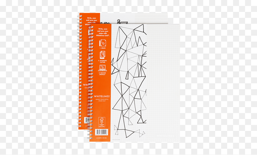 Whitelines Notebook A4 - Notebook, HD Png Download - lined paper png