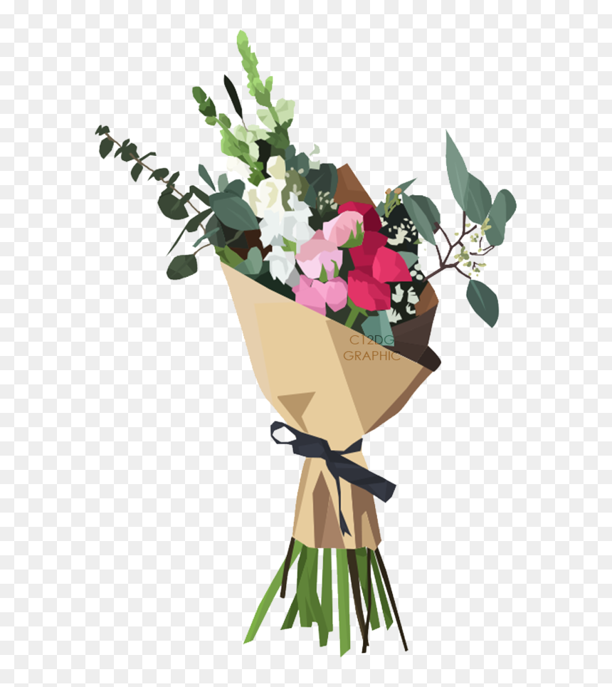 Bouquet Of Flowers Png Image Background - Bouquets Flower Vector Png, Transparent Png - bouquet png