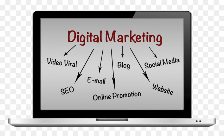 Digital Marketing Laptop - Digital Marketing Laptop Png, Transparent Png - digital marketing png images