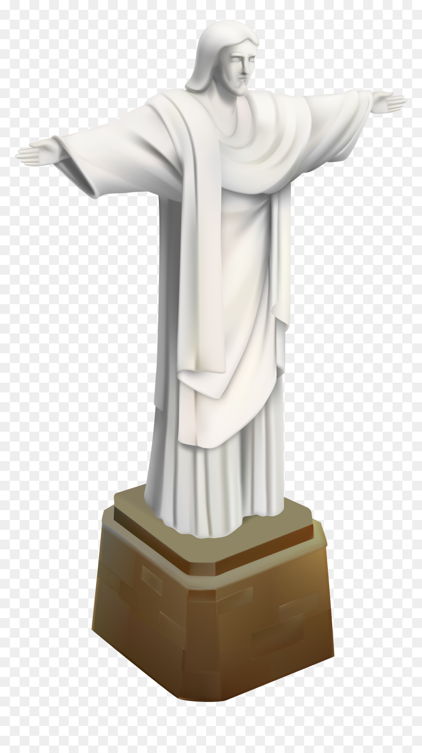 Brazil Christ The Redeemer Statue Png Clip Art - Brazil Christ The Redeemer Png, Transparent Png - statue png