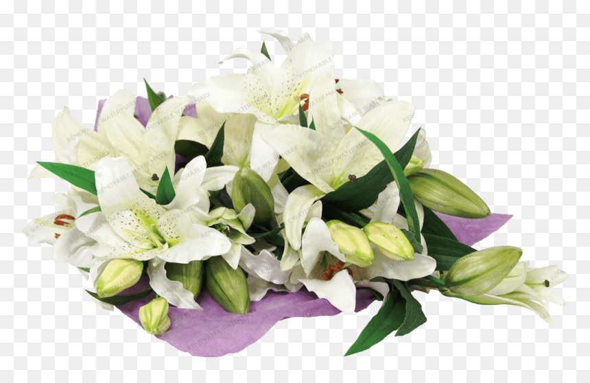 Lilies Bouquet - Bougainvillea, HD Png Download - bouquet png