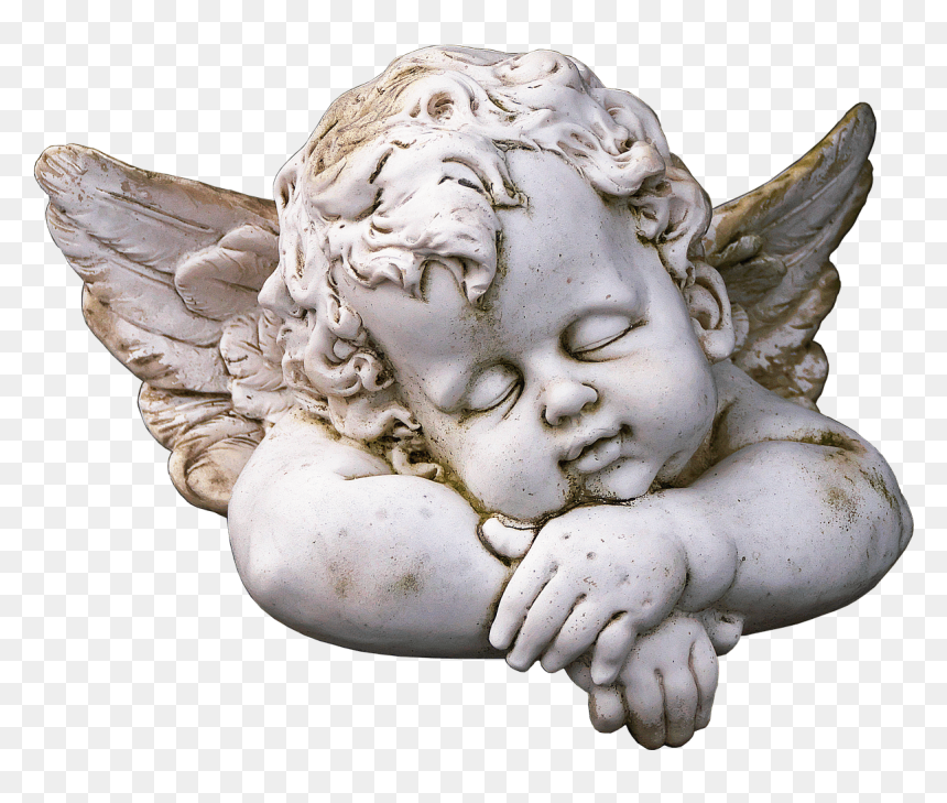 Cute Sleeping Angel Statue Clip Arts - Angel Statue Png, Transparent Png - statue png