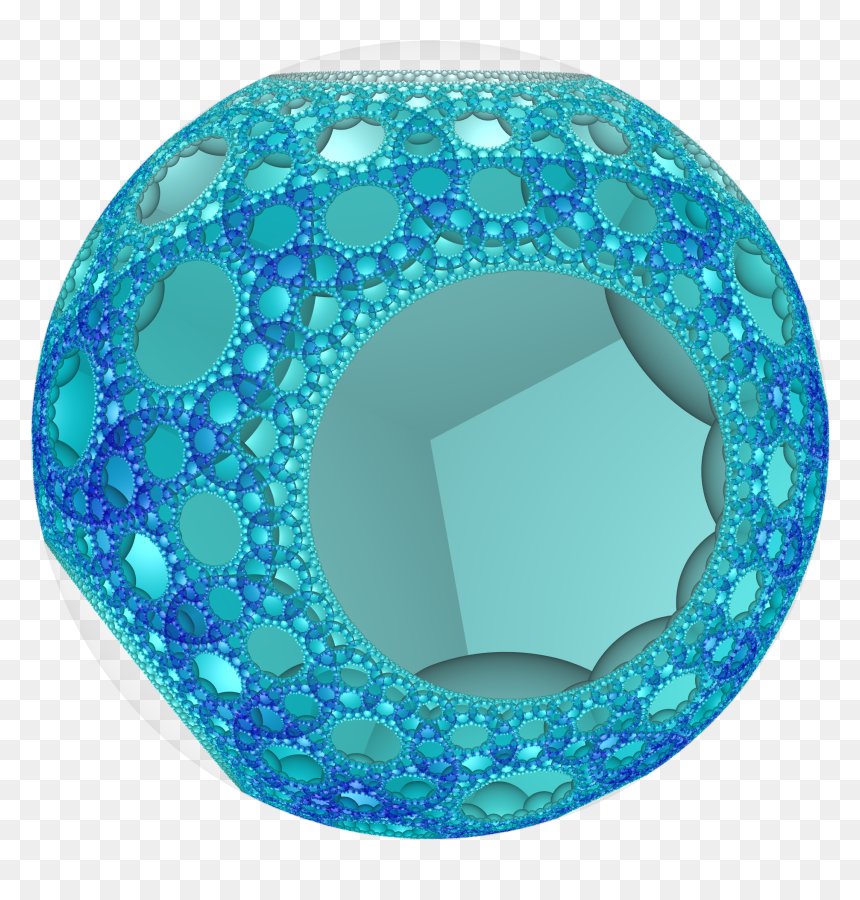 Hyperbolic Honeycomb 7 3 4 Poincare Vc - Cobalt Blue, HD Png Download - honeycomb pattern png