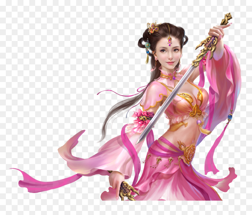 Download Woman Warrior Png File - Beautiful Girl With Sword, Transparent Png - warrior png