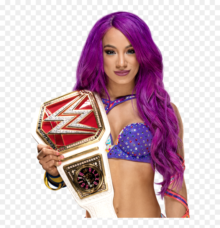 Wwe Raw Women Champion, HD Png Download - sasha banks png