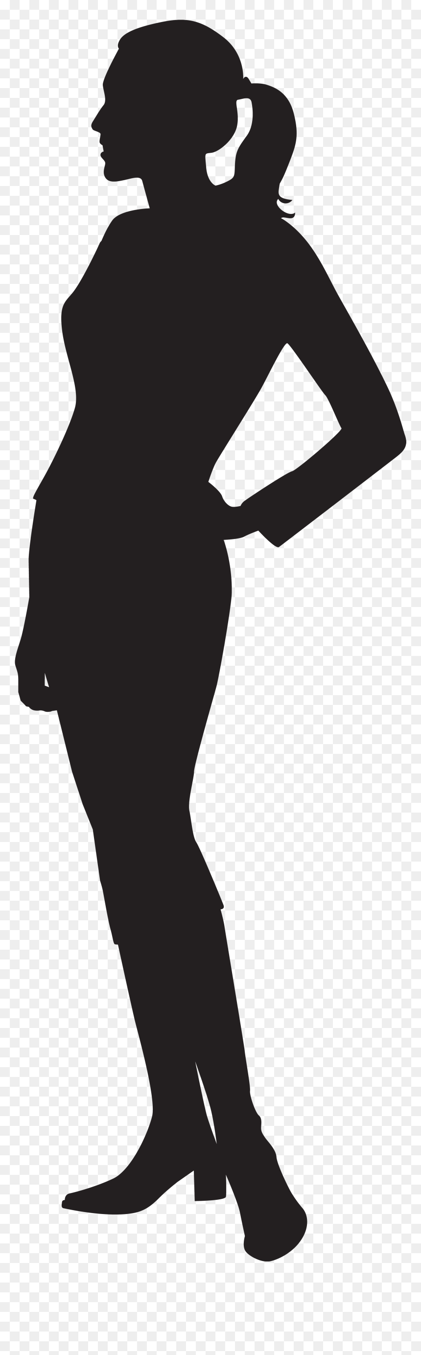 Silhouette Clip Art - Clipart Female Png, Transparent Png - ladies suit png