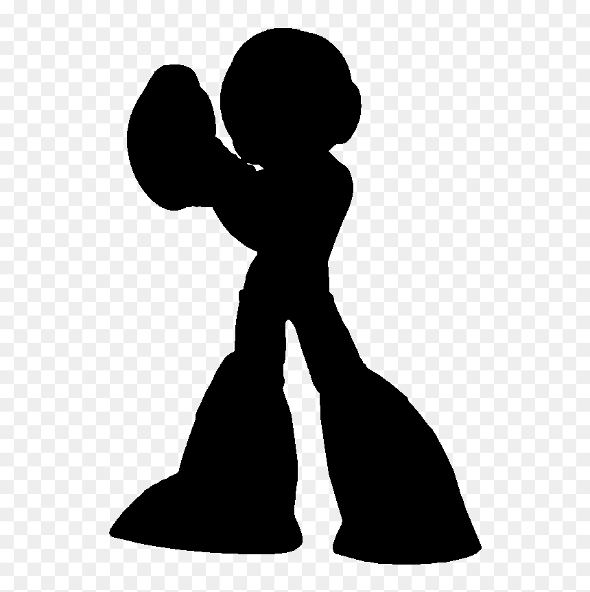 Mega Man Silhouette Super Smash Bros - Smash Bros Character Silhouette, HD Png Download - mega man png