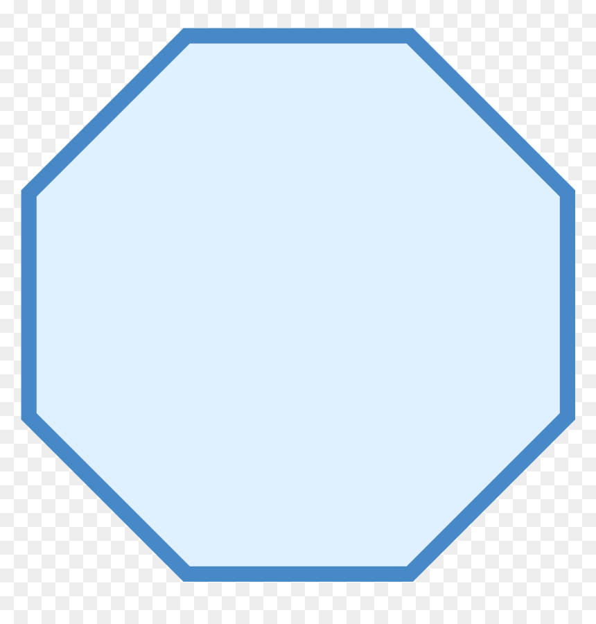 Octagon Png For Kids - Majorelle Blue, Transparent Png - octagon png