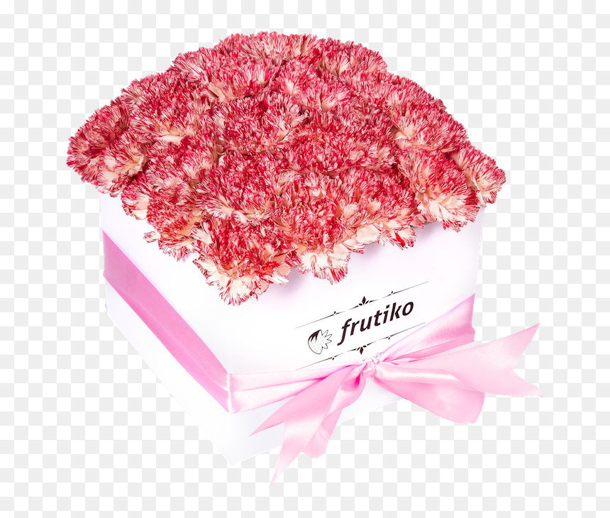 White Box Of Pink Carnations White Box Of Pink Carnations - Artificial Flower, HD Png Download - white box png