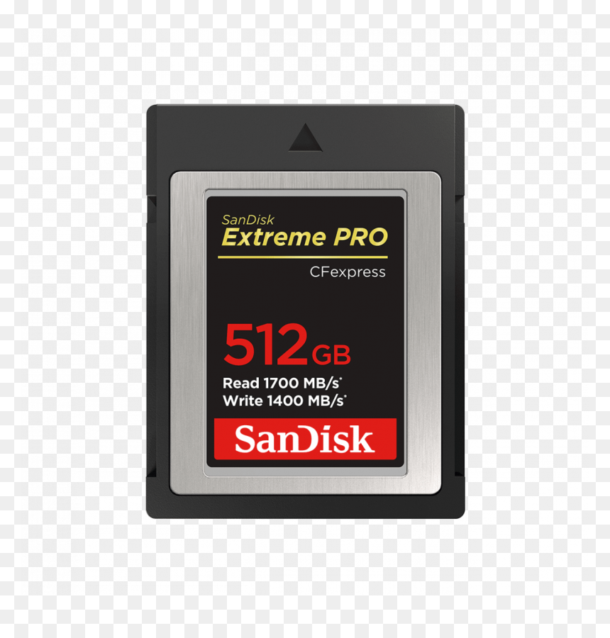 Sandisk Extreme Pro Cfexpress Card Type B - Sandisk Cfexpress 512, HD Png Download - memory card png