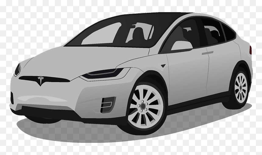 Tesla Model X Clipart - 2019 Tesla Model X, HD Png Download - tesla png