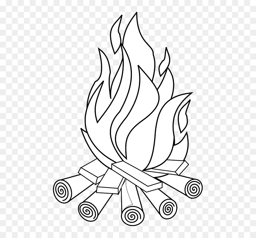 Fire Clip Art, HD Png Download - bonfire png