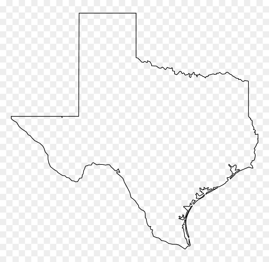 Map, HD Png Download - texas silhouette png