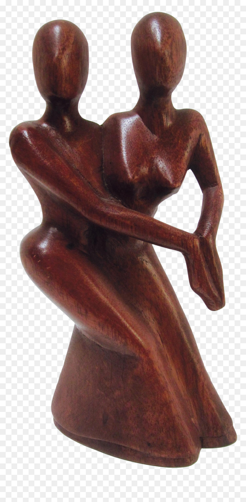 Embracing Lovers Statue Png - Wood Carving Clipart, Transparent Png - statue png