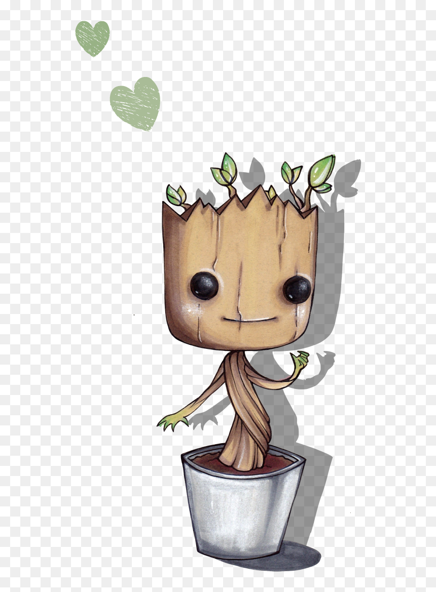 Cartoon, HD Png Download - baby groot png