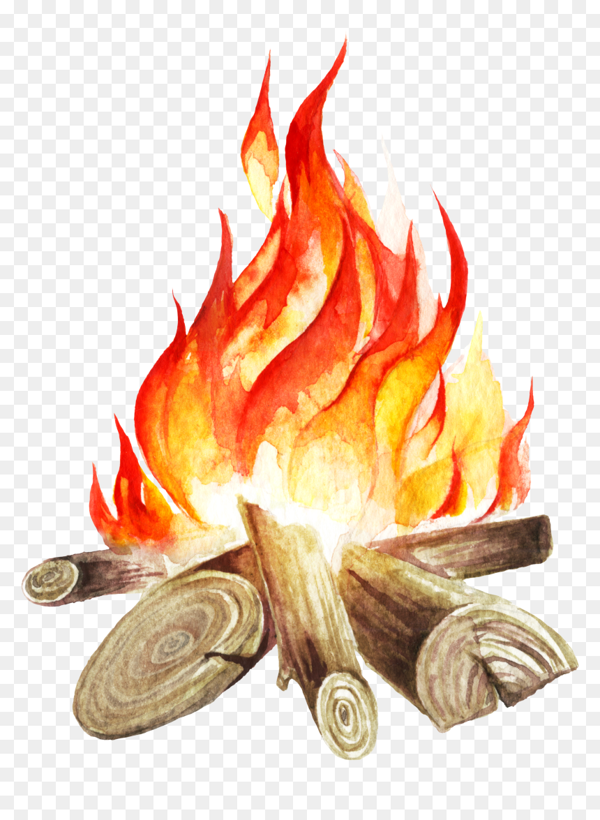 Bonfire Clipart Round Flame - Portable Network Graphics, HD Png Download - bonfire png