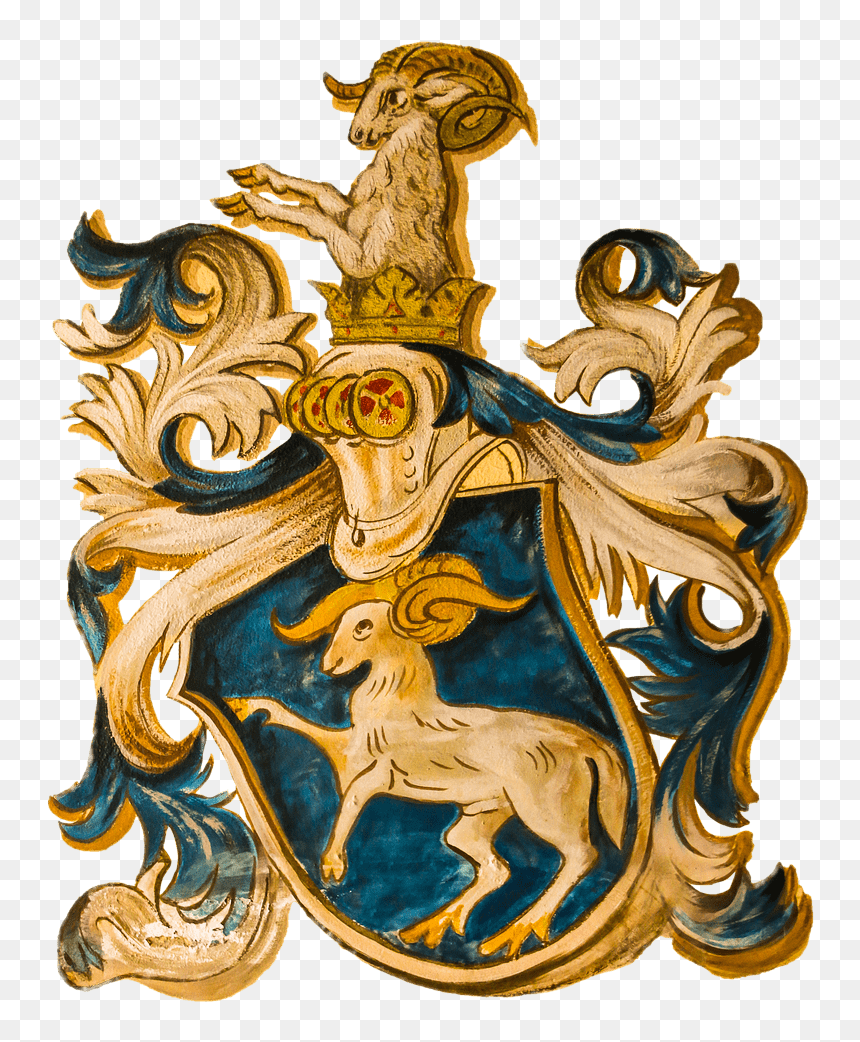 Coat Of Arms Zodiac Sign Aries - Sternzeichen Wappen, HD Png Download - arms png