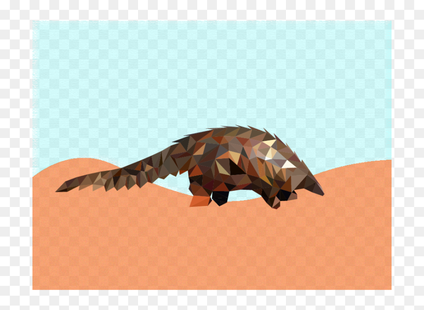 Pangolin-desert - Pacific Sturgeon, HD Png Download - desert png