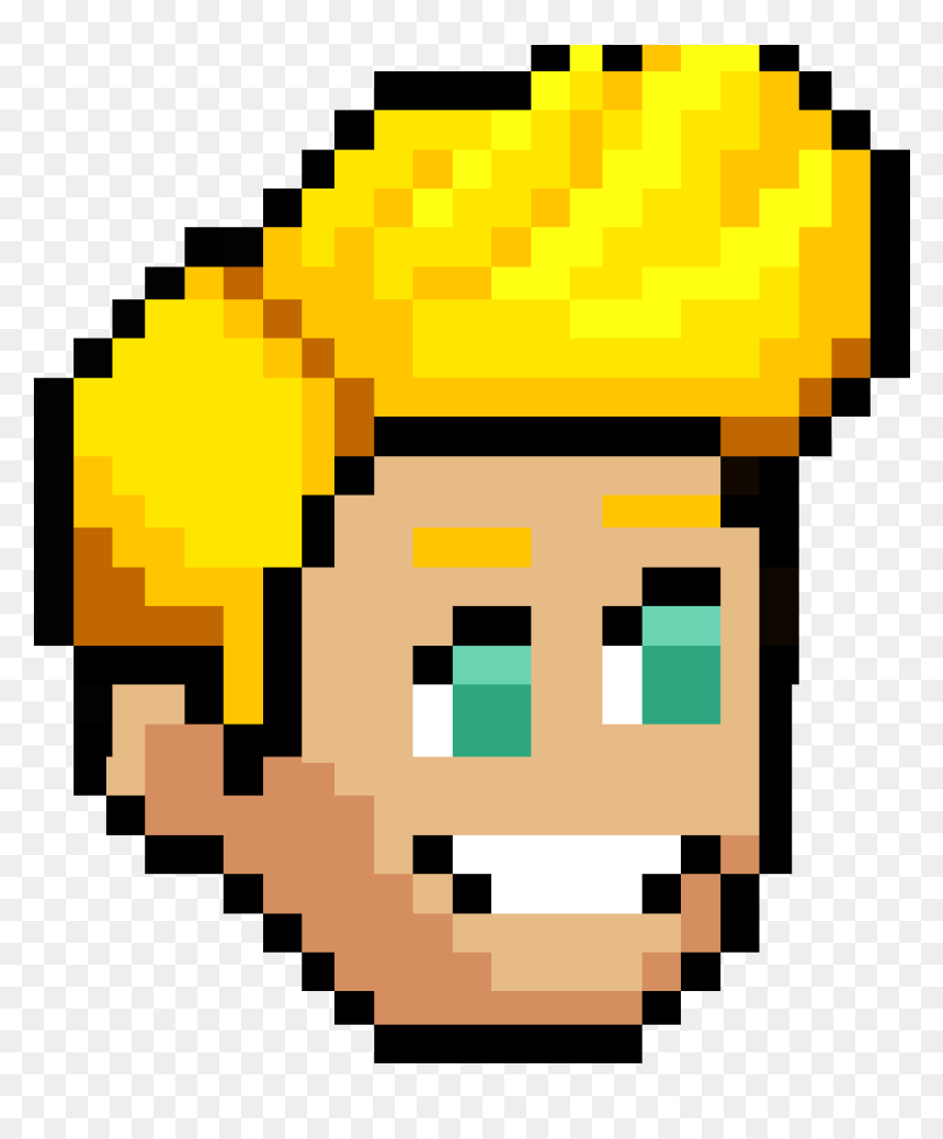 Hair Clipart Yellow Hair - 8 Bit Zelda Rupees, HD Png Download - mega man png