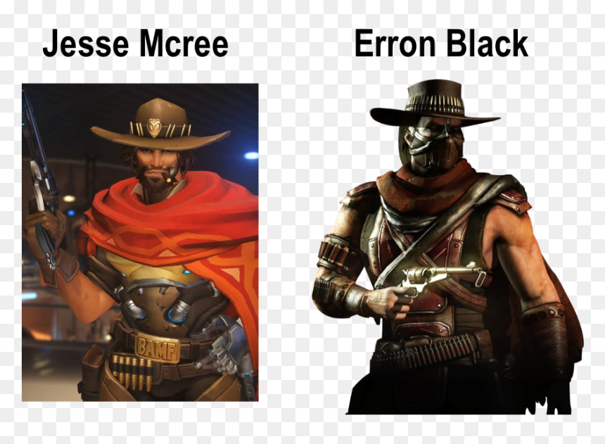 Erron Black And Mccree , Png Download - Erron Black Mortal Kombat Png, Transparent Png - mccree png