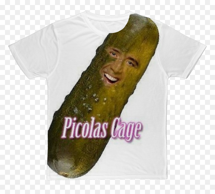Nicolas Cage/picolas Cage ﻿classic Sublimation Adult - Pickle, HD Png Download - nicolas cage face png