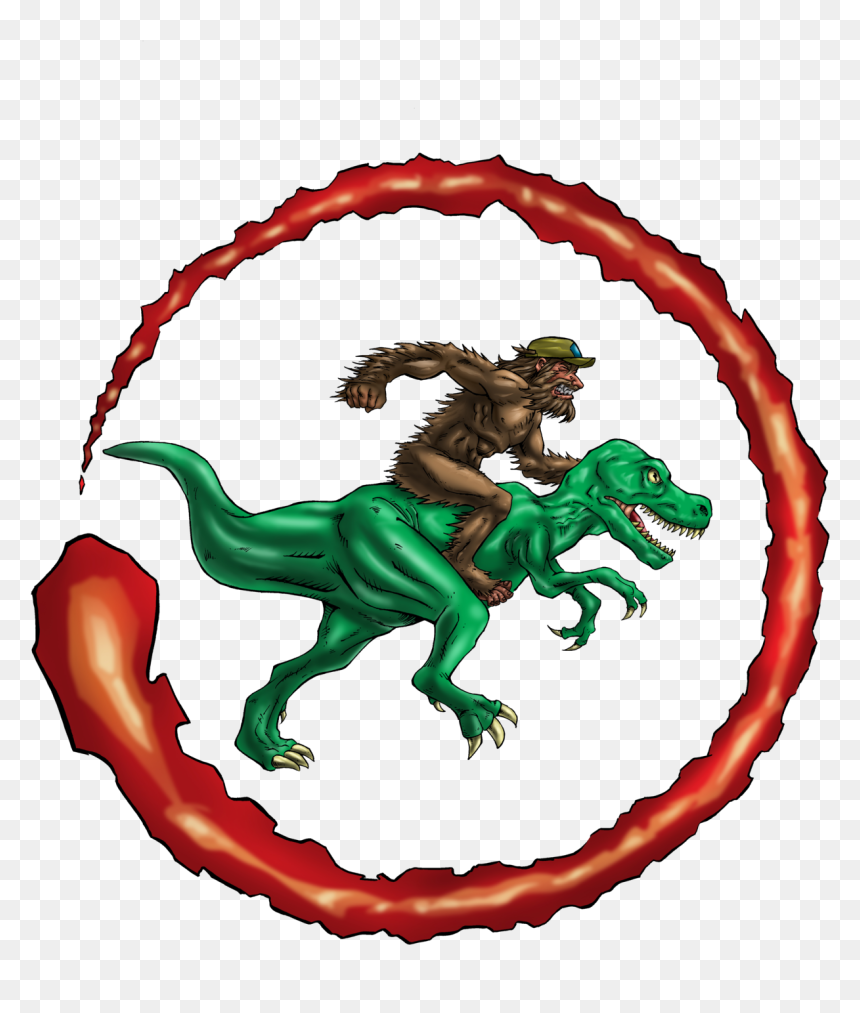 T Rex And Bigfoot , Png Download - Bigfoot And T Rex, Transparent Png - bigfoot png