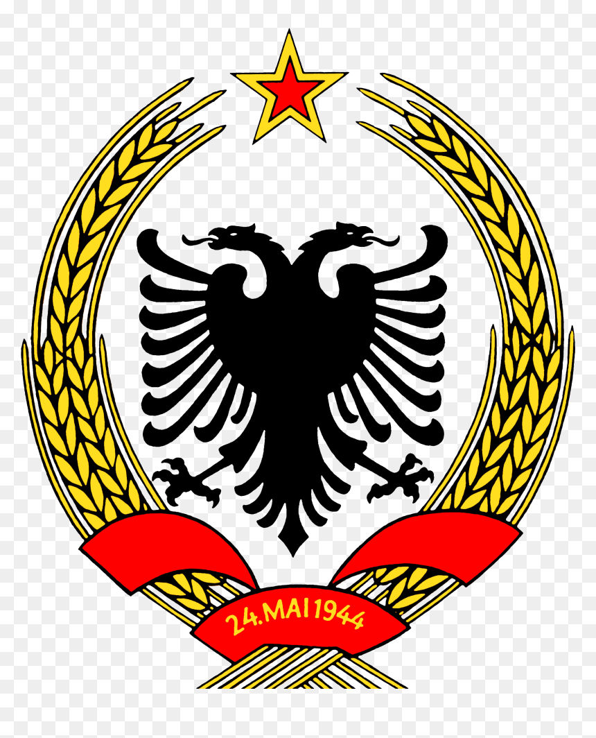 Coat Of Arms Of The People"s Republic Of Albania - Hyper Bat Mapping, HD Png Download - arms png