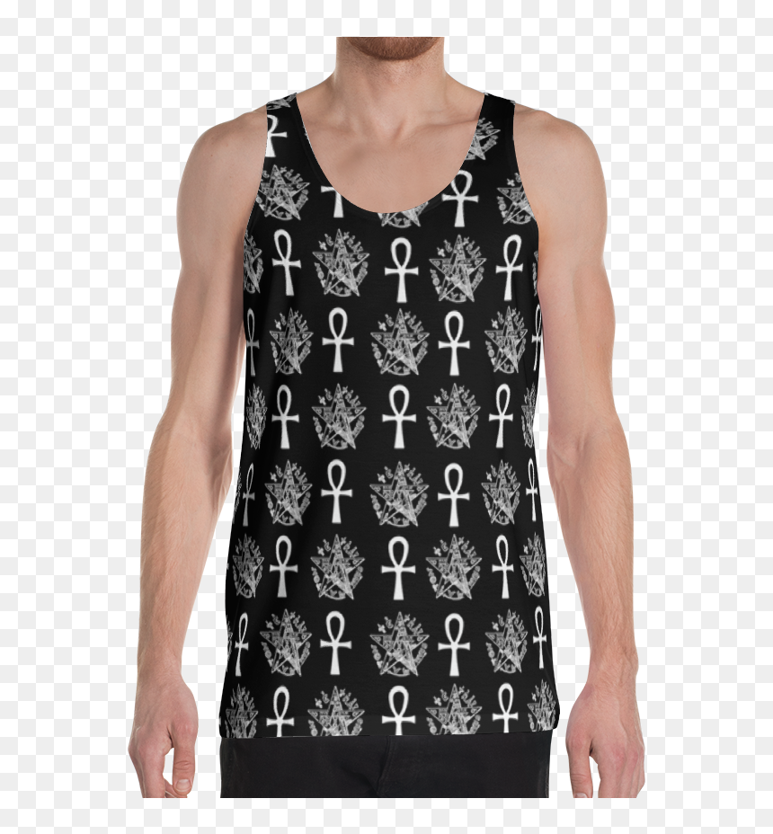 Ankh & Pentacle Tanktop - Sleeveless Shirt, HD Png Download - ankh png