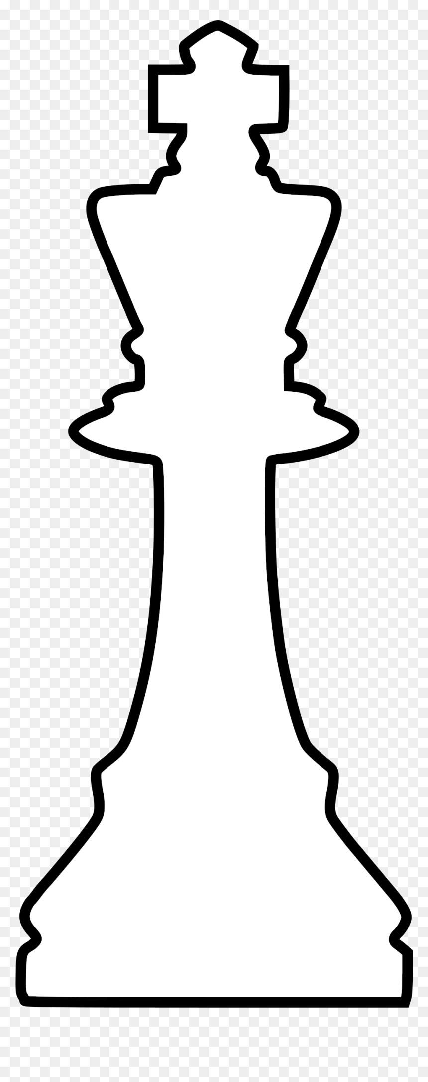 White Silhouette Chess Piece Remix King / Rey Clip - Oscar Black And White, HD Png Download - rey png