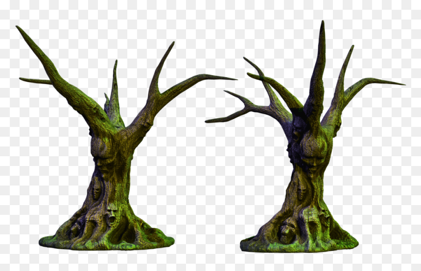 On The Desktop Aljanh - 3d Spooky Tree, HD Png Download - spooky forest.png