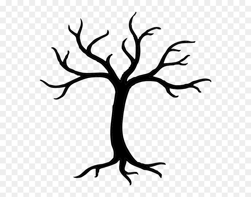 Spooky Clipart Spooky Forest - Bare Tree Clip Art, HD Png Download - spookyforest.png