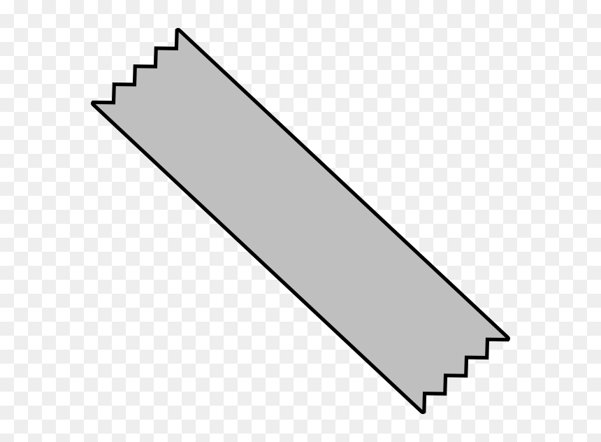 Duct Tape Clipart, HD Png Download - piece of tape png