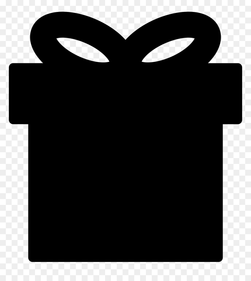 Gift Box Black Shape, HD Png Download - black box png