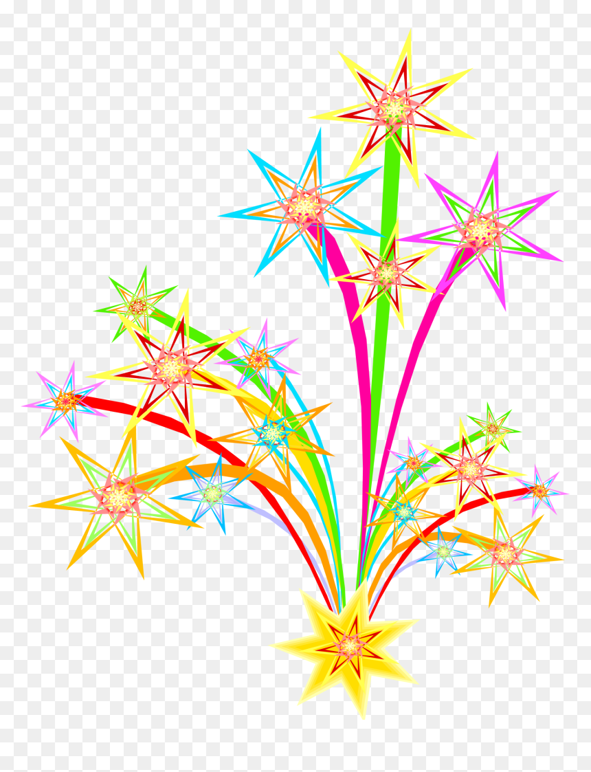 Bonfire Display Pencil And In Color - Clipart Fireworks Animation, HD Png Download - bonfire png