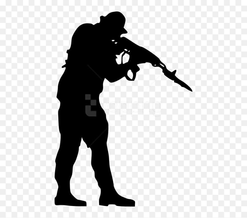 Free Png Soldier Silhouette Png - Silhouette Soldier Png, Transparent Png - army png