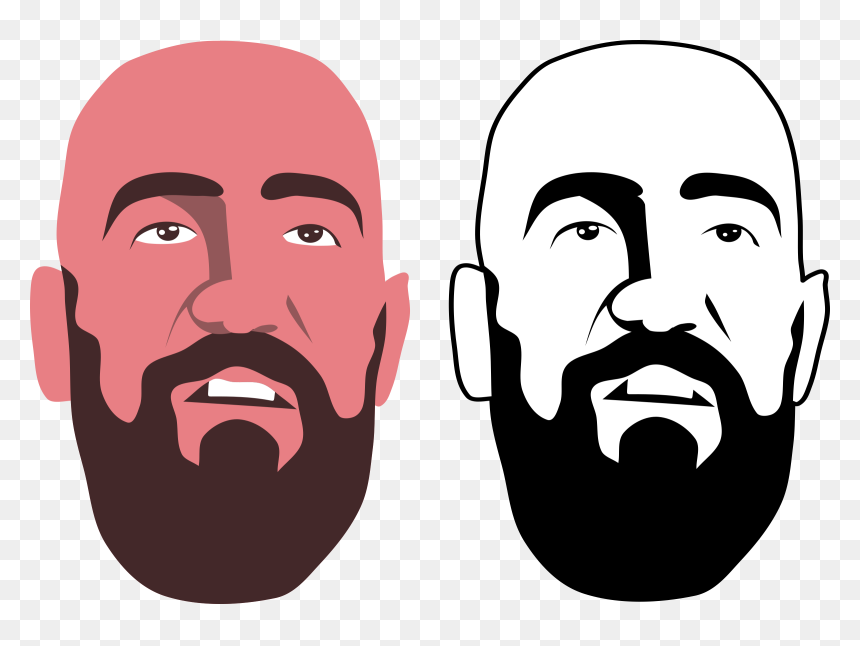 Bored Guy Clip Arts - Man Face Graphic Png, Transparent Png - pink guy png