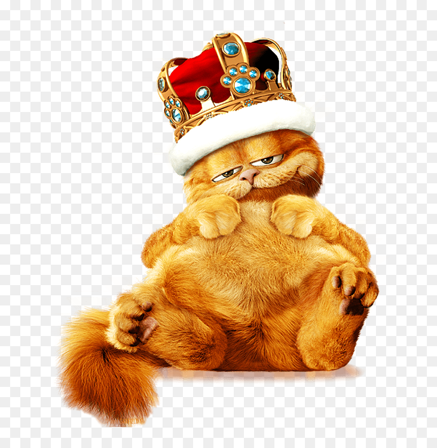 Garfield Rey - Garfield King, HD Png Download - rey png