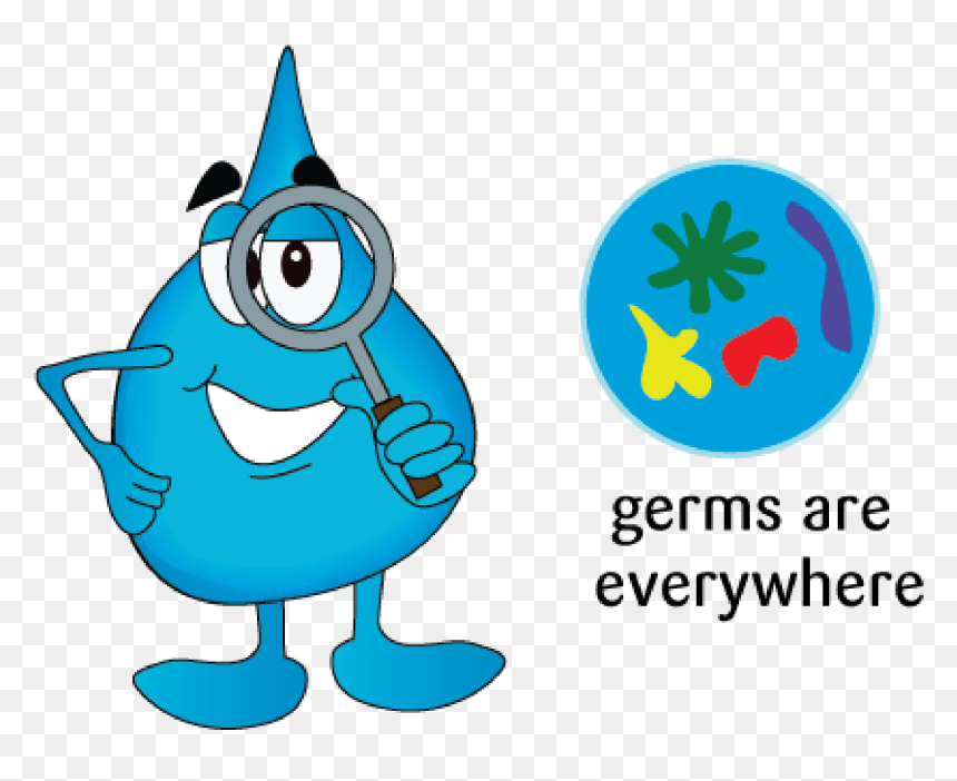 Picture Free Download Avoid Back To School Illnesses - Infection Control Germ Clip Art, HD Png Download - school of fish png