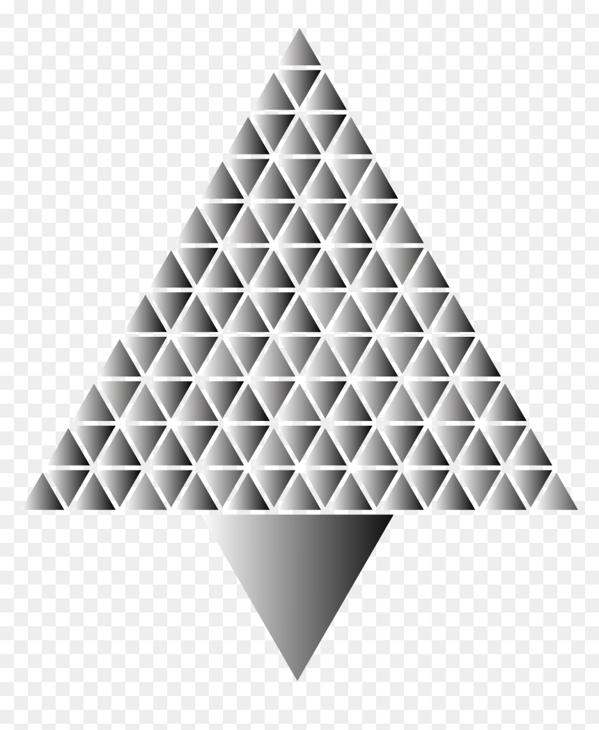 Black Transparent Abstract Triangle , Png Download - Abstract Christmas Tree Geometric, Png Download - black triangle png