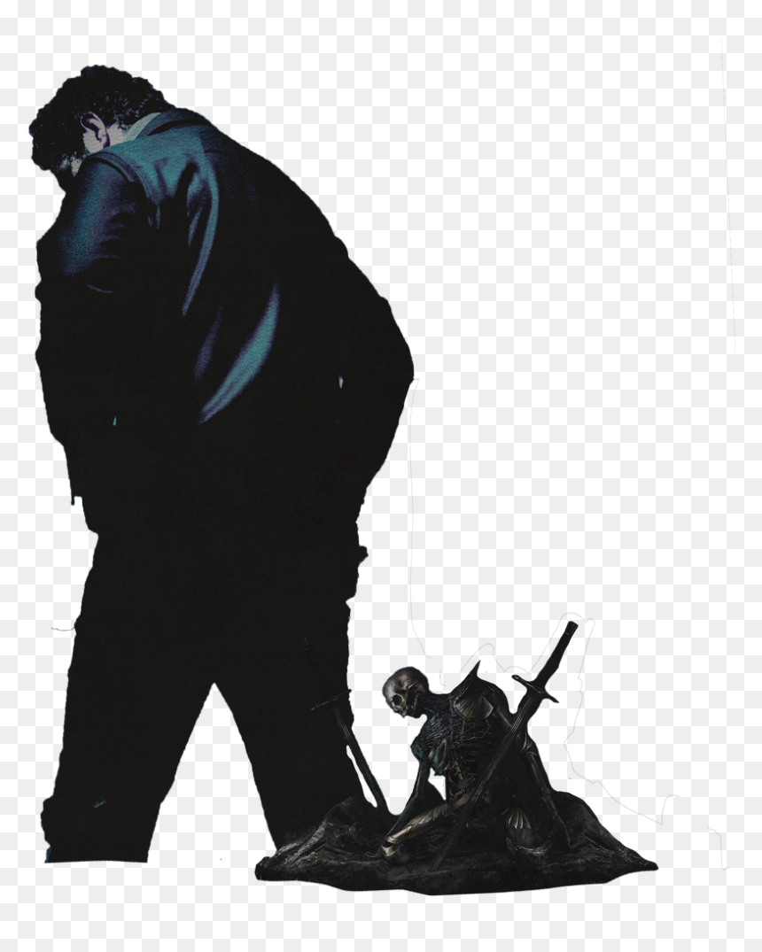 Daily Post Malone Circles Album - Silhouette Of Post Malone, HD Png Download - post malone png