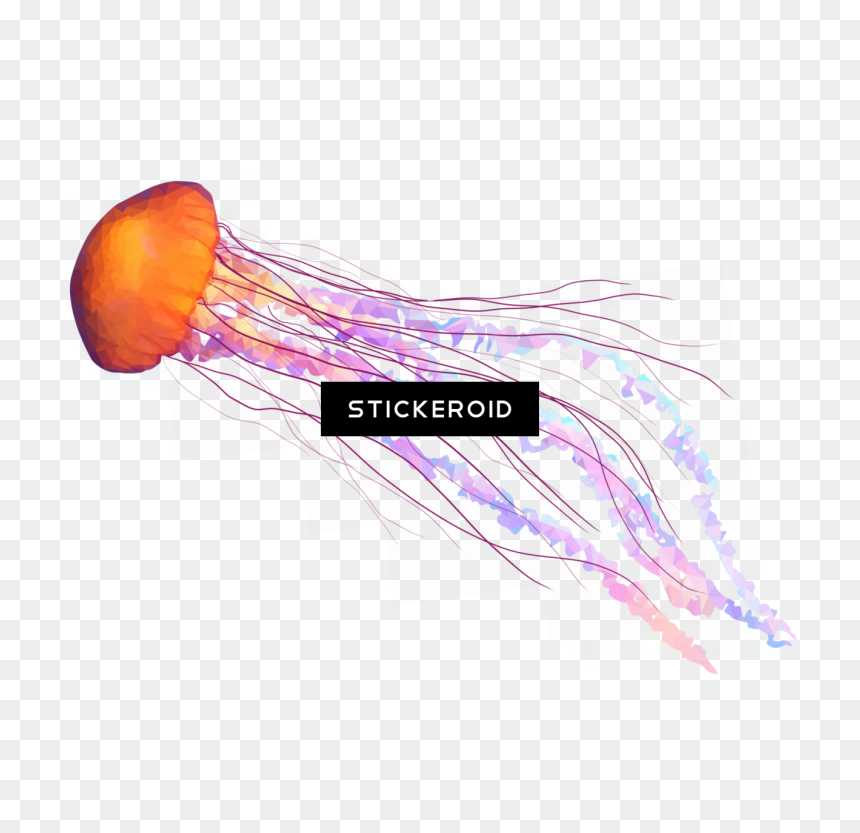 Jellyfish Tentacles Png , Png Download - Illustration, Transparent Png - tentacles png