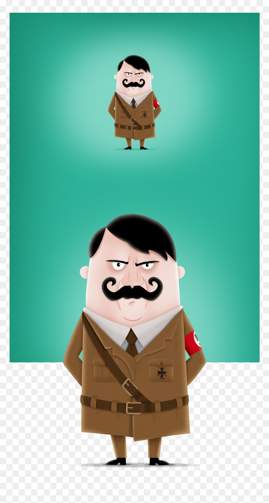 Asus Zenfone, Hd Png Download - Cartoon, Transparent Png - hitler mustache png