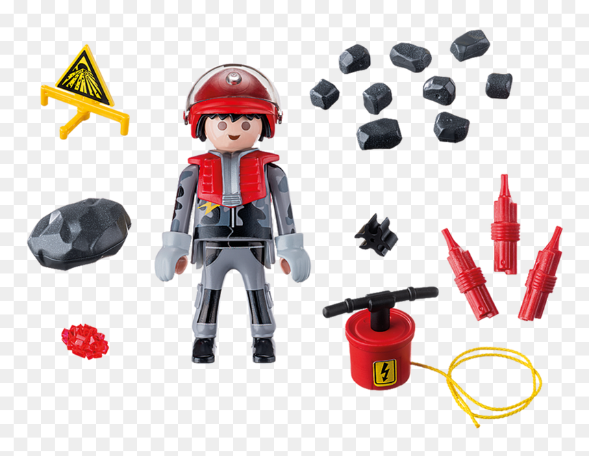 9092 Rock Blaster With Rubble - Playmobil 9092, HD Png Download - rubble png