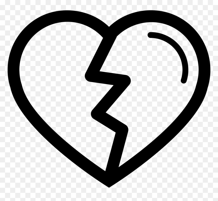 Heart Shape With Crack Variant - Heart Broken Shape, HD Png Download - crack texture png