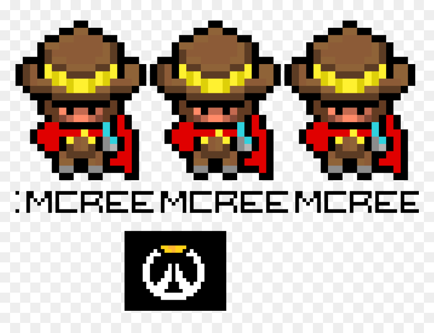 Pixel Art Mccree, HD Png Download - mccree png
