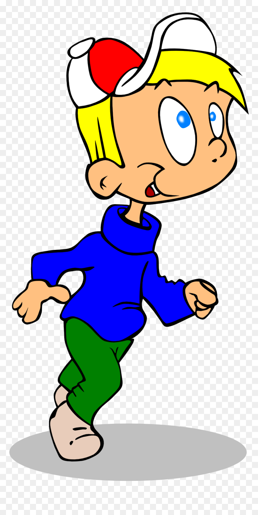 Clipart Football Runner - Boy Running Clipart Transparent, HD Png Download - runner png