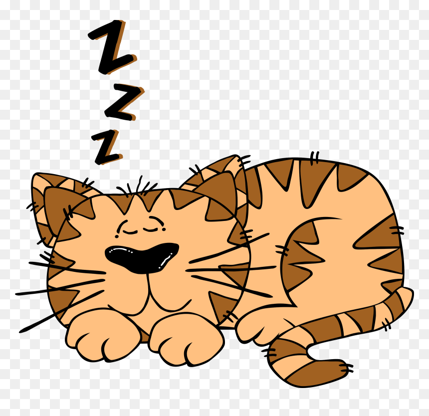 Thumb Image - Cat Sleeping Clipart, HD Png Download - sleeping png