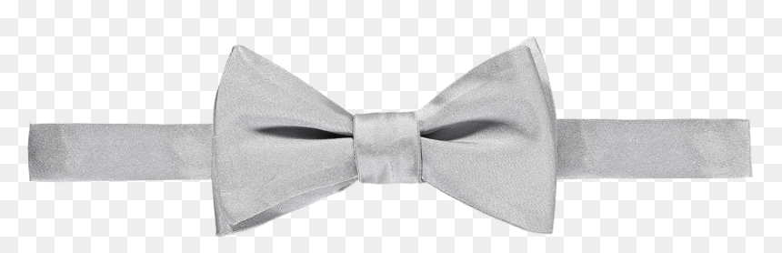 Bow Tie Necktie Ribbon Formal Wear White, HD Png Download - silver ribbon png