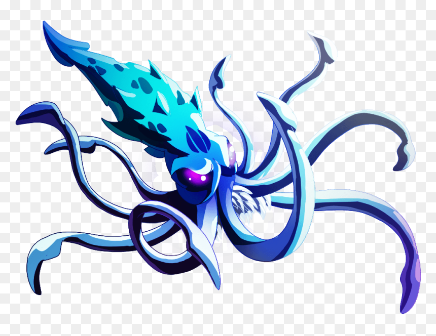 Giant Squid - Illustration, HD Png Download - squid png