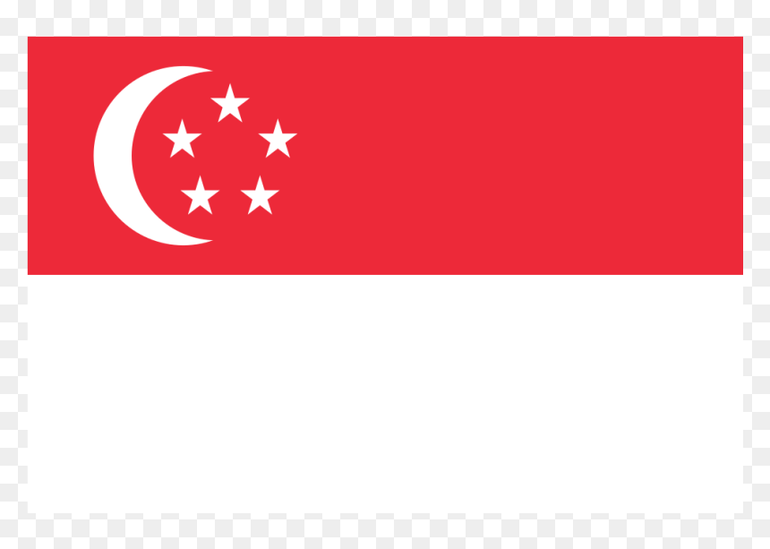 Sg Singapore Flag Icon - Singapore Flag Png, Transparent Png - red flag png